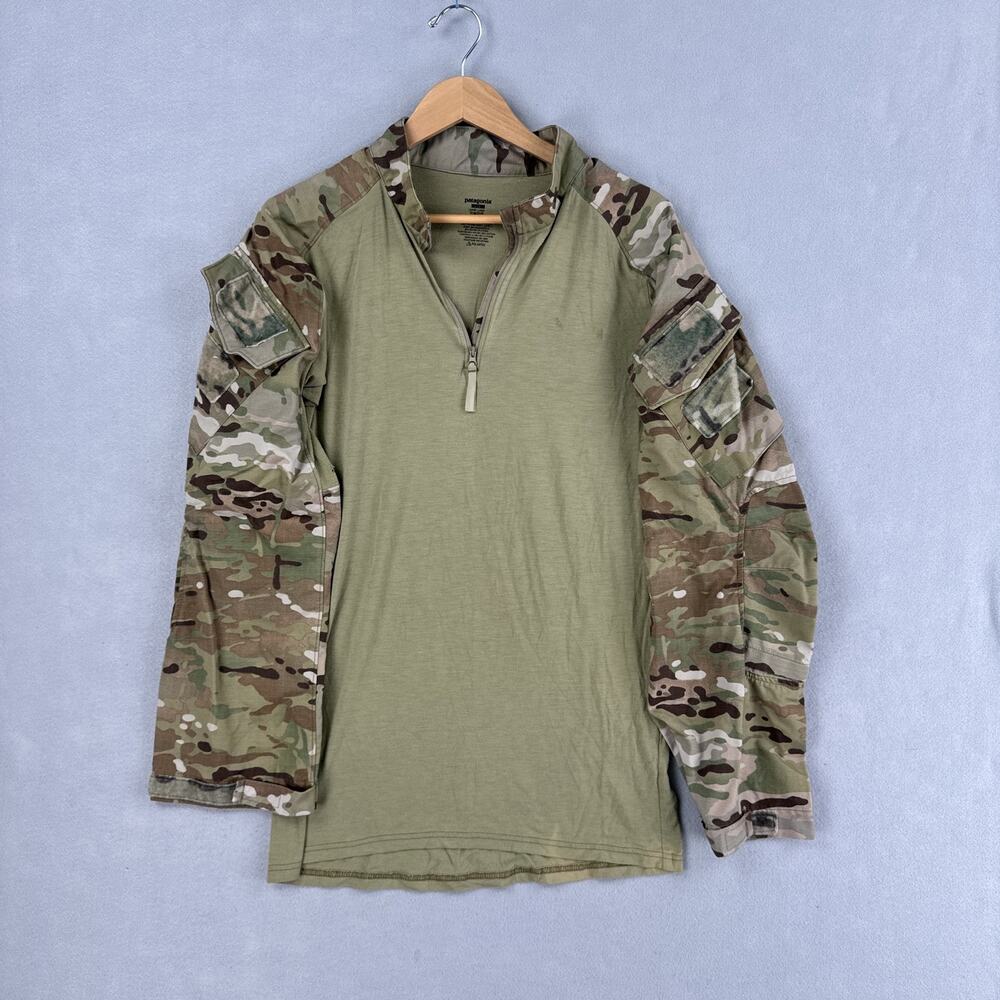 Patagonia Level 9 Combat Shirt Multicam Mens LT Camo Polartec 1/4 Zip Military